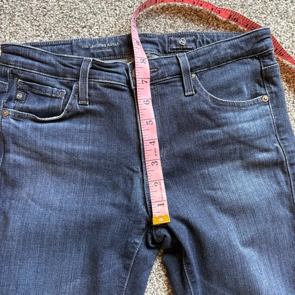 AG Adriano Goldschmeid Dark Blue The Legging Ankle Jeans - Size 26R - Stretchy